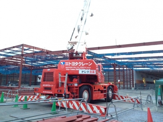 工場・鉄骨建方　豊田市内